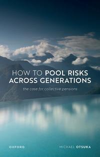 book cover how to pool risks across generations photograph of lake and mountains